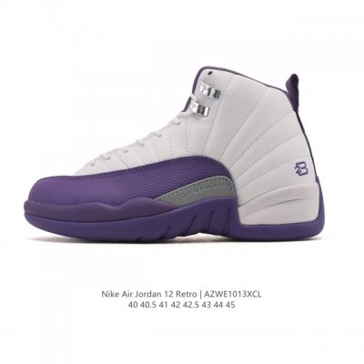 公司级 耐克 Aj 乔丹12代 Nike Air Jordan 12 Retro 篮球鞋 真碳含气垫 Aj12代 复刻男子运动鞋，重现设计师汀克 哈特菲尔德广受