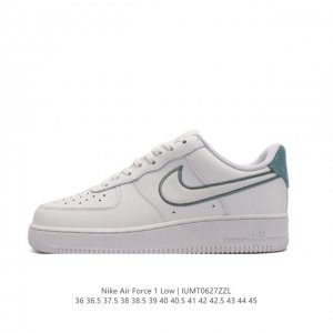 耐克 Nike Air Force 1 '07 Low 空军一号含气垫 低帮百搭厚底增高休闲运动板鞋。柔软、弹性十足的缓震性能和出色的中底设计，横跨复古与现代的