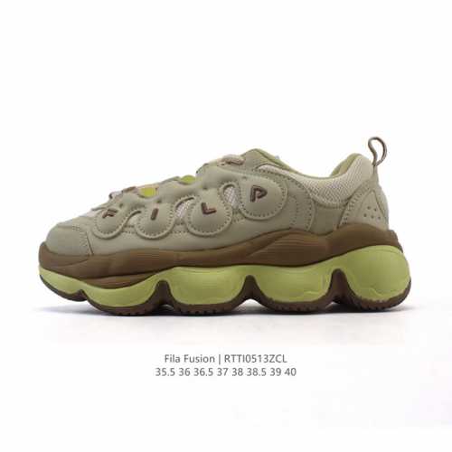 斐乐 女款老爹鞋 Fila Fusion 厚底增高百搭运动鞋 意大利百年经典运动品牌，网红单品 小红书推荐爆款 Fila斐乐新款小白鞋斐乐潮牌文化街头风运动鞋，