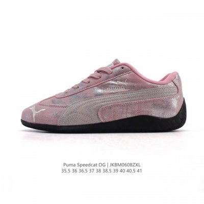 Puma Speedca Og 彪马极速赛车系列低帮德训风拼接复古百搭休闲运动赛车鞋 鞋款从80、90年代赛车手所穿的防火赛车鞋为原型，鞋身线条模仿了赛车的流线