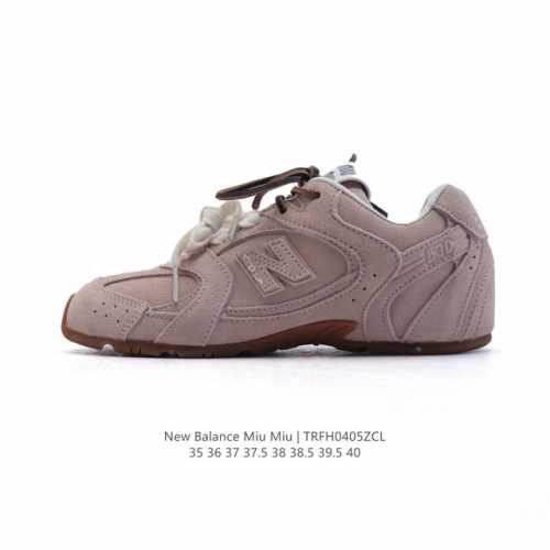新百伦 Miumiu X New Balance 2025年联名 Nb系列跑步鞋 New Balance X Miu Miu 530 Sl 透气皮革鞋面运动鞋，