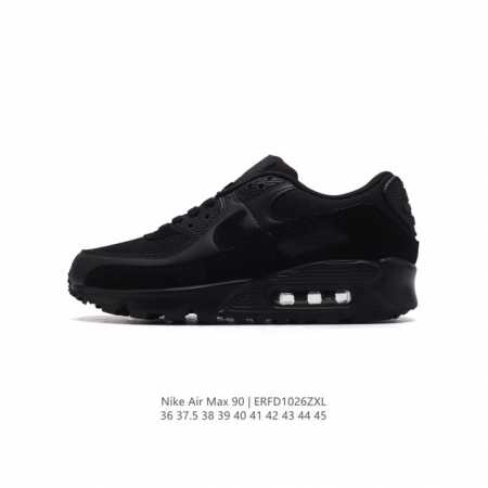 NIKE耐克运动鞋 Air max 90 健身运动跑鞋休闲鞋 复古风十足！Air Max 90 作为 Nike 旗下最经典的鞋型之一，凭借着百搭的造型，获得众多 - 点击图像关闭