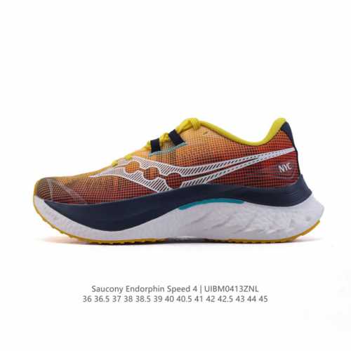 新品公司级 索康尼新鞋！英伦竞速风Saucony伦敦限定Endorphin Speed4Saucony索康尼啡速4跑鞋缓震回弹马拉松竞速训练跑步透气运动鞋子Sp
