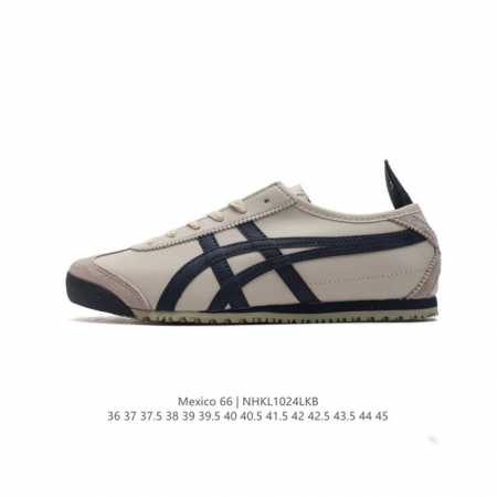 真标 Asics 亚瑟士 男女鞋真标半码制 日产经典老牌-鬼塚虎 Onitsuka Tiger Mexico 66经典墨西哥系列复古经典百搭板鞋休闲运动鞋慢跑鞋 - 点击图像关闭