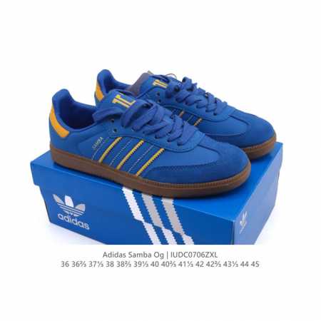 阿迪达斯 德训鞋 Adidas Originals Samba Og Shoes 经典运动鞋小白鞋 T头鞋 男女士板鞋 彰显休闲摩登风情的时尚经典鞋。它诞生于5 - 点击图像关闭