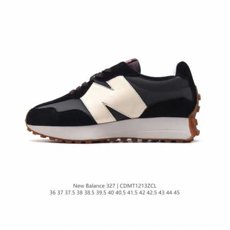 Nb 新百伦 New Balance 327系列复古休闲运动慢跑鞋时尚男女运动鞋 以更纯粹的复古风格设计打造的全新造型 侧身还以解构设计，将 N 字标志以做旧压 - 点击图像关闭
