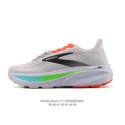 新品公司级 布鲁克斯Brooks Ghost 幽灵 17 经典鞋款厚底增高运动老爹鞋，Max 坐垫。搭载 Dna Loft V3 氮气超临界发泡中底，前掌厚度