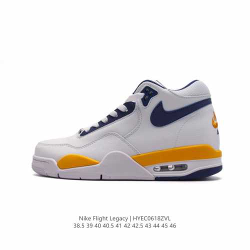 真标 耐克 Nike Nike 耐克男鞋篮球鞋经典高帮air Flight Legacy系带缓冲舒适气垫慢跑鞋。耐克air Flight是一个很古老而且庞大的系