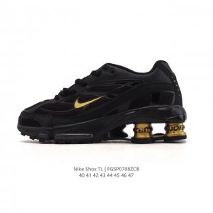 耐克 Nike Shox Tl 男子运动鞋厚底增高老爹鞋，令机械力学缓震性能跃升新层次。采用透气网眼鞋面和全掌型 Nike Shox 技术，革新演绎经典 200