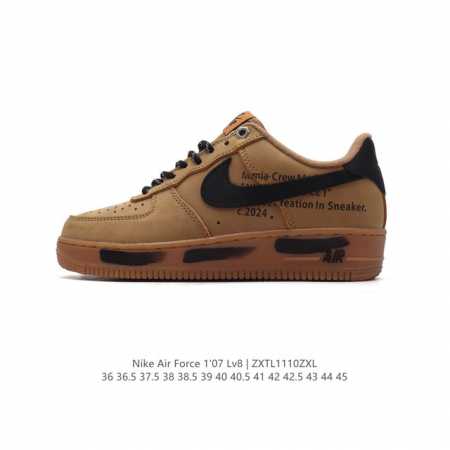 耐克 Nike Air Force 1 '07 Low 空军一号含气垫 低帮百搭厚底增高休闲运动板鞋。柔软、弹性十足的缓震性能和出色的中底设计，横跨复古与现代的 - 点击图像关闭