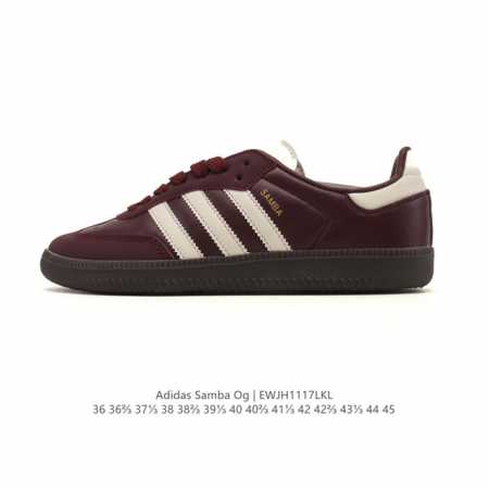 阿迪达斯 德训鞋 Adidas Originals Samba Og Shoes 经典运动鞋小白鞋 T头鞋 男女鞋 彰显休闲摩登风情的时尚经典鞋。它诞生于50年 - 点击图像关闭