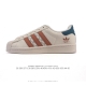 公司级 真标 阿迪达斯 Adidas Superstar 2025年新款鞋子 蛇年新款经典贝壳头系列 新款休闲板鞋潮流男女士运动鞋。鞋面柔软皮革拼接材质 标志性