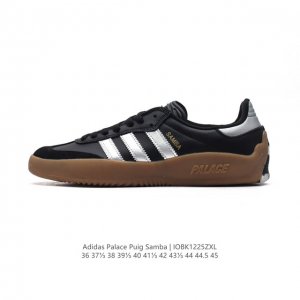 Adidas 阿迪达斯 Palace Puig Samba 三叶草系列慢跑鞋 低帮休闲百搭运动鞋阿迪达德训鞋，Adidassambapuigxpalace三叶草