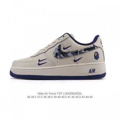 耐克 Nike Air Force 1 '07 Low 2025新年新款 蛇年限定 空军一号含气垫 小白鞋 低帮百搭厚底增高休闲运动板鞋。柔软、弹性十足的缓震性