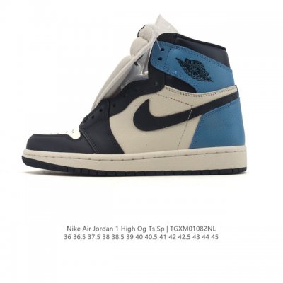 公司级 耐克 男女同款运动板鞋 Nike Air Jordan 1 Retro High Og 乔丹一代Aj1 乔1 Aj1 篮球鞋复刻运动鞋。倒钩 皮面高帮板