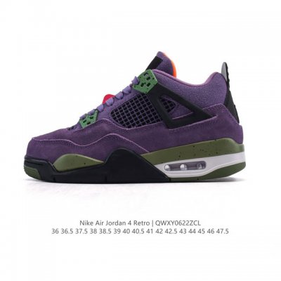 二层皮 真标 耐克 Nike Air Jordan 4 Retro Og迈克尔 乔丹Aj4代乔4 中帮复古休闲运动文化篮球鞋。秉承轻量化的速度型篮球鞋设计思想完