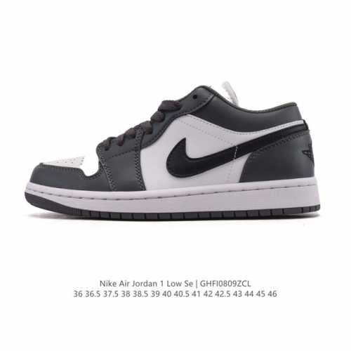耐克 乔丹Air Jordan 1 Low Aj1 乔1 乔丹1代Aj1 低帮复古文化休闲运动篮球鞋。从1985 年面世的元年款汲取设计灵感，采用简洁大方的经典