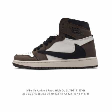 公司级 耐克 男女同款运动板鞋 Nike Air Jordan 1 Retro High Og 乔丹一代aj1 乔1 Aj1 篮球鞋复刻运动鞋。皮面高帮板鞋的设 - 点击图像关闭