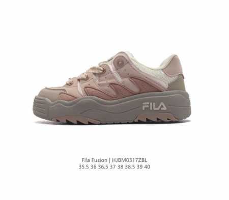 斐乐 女鞋 Fila Fusion 厚底增高百搭运动板鞋 意大利百年经典运动品牌 网红单品 小红书推荐爆款 Fila斐乐新款小白鞋斐乐潮牌文化街头风运动鞋 Fi - 点击图像关闭
