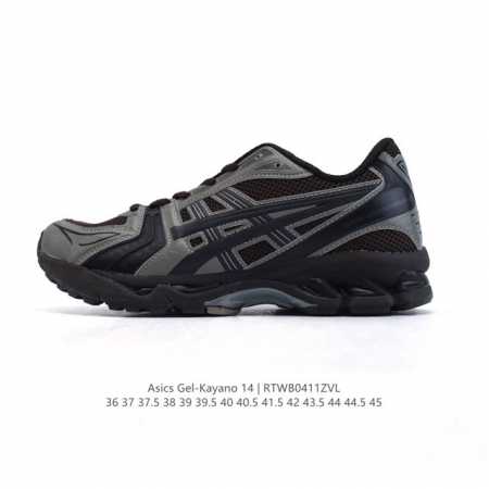 真标 亚瑟士 Asics Gel-Kayano 14 运动休闲透气专业缓震慢跑鞋。采用工程弹性双层再生网格密度鞋面材质，后跟3D可视Gel缓震乳胶物料，升级Ff - 点击图像关闭
