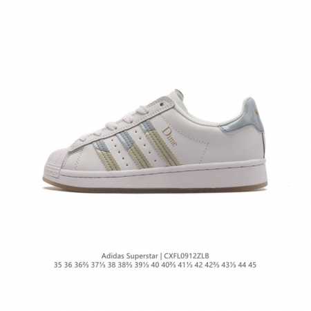 阿迪达斯 Adidas Dime Superstar Adv Shoes 联名款经典贝壳头运动滑板鞋。Adidas Superstar系列经典运动鞋，诞生于19 - 点击图像关闭
