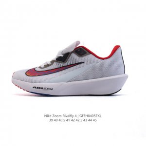 耐克 Nike Rival Fly 4 男子公路跑步鞋 低帮减震2025新款 厚底增高运动老爹鞋。前足 Air Zoom 缓震配置，缔造出众回弹的迈步体验和稳定