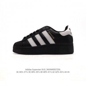 阿迪达斯 三叶草adidas Originals Superstar Xlg 贝壳头系列低帮厚底松糕经典百搭休闲运动板鞋。当你试图定义adidas Supers