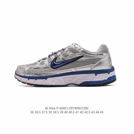 真标 耐克 Nike 男女子休闲运动鞋p-6000Premium 轻便舒适透气防滑缓震耐磨跑步鞋。P-6000 是一款植根于 2000 年代风格的混合款式，让人 - 点击图像关闭