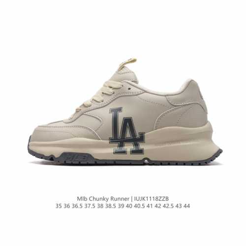 全新2024新款，Ny美国榄球洋基队new York Yankees X Mlb Chunky Runner Liner 莱纳系列低帮厚底老爹风透气舒适皮面休闲