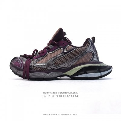 公司级 巴黎世家 Balenciaga 3Xl Sneakers 巴黎世家 十代网布系带低帮走秀复古老爹运动鞋 透气网纱 网面 材料和聚氨酯 磨损效果 鞋头边缘