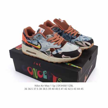 公司级 耐克 Concepts X Nike Air Max 1 Sp Mellow 复古 腰果花 低帮 气垫 休闲跑步鞋 男女子同款运动鞋，气垫百搭跑步鞋。融 - 点击图像关闭