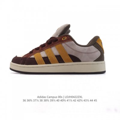 公司级 Adidas阿迪达斯.三叶草Campus 00S 面包鞋复古休闲板鞋。千禧回潮！Adidas Campus 00S 经典再现！面包化的Campus鞋款在