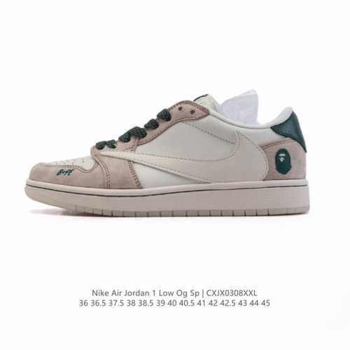 290 【公司级】真标 耐克/Nike Air Jordan 1 Low Og Sp"Military Blue"Aj1乔1倒勾低帮篮球鞋 Aj1 乔丹1代 A