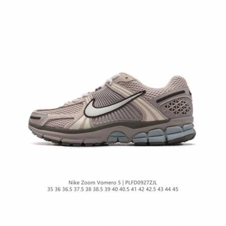 公司级 Nike 耐克夏季 Zoom Vomero 5 运动鞋休闲训练跑步鞋。Nike Zoom Vomero 5 男女子运动鞋妥帖包覆足部，提供透气支撑效果。 - 点击图像关闭
