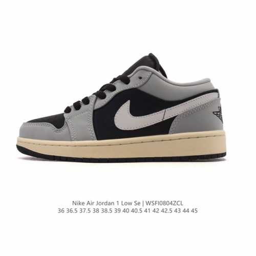 耐克 乔丹Air Jordan 1 Low Aj1 乔1 乔丹1代Aj1 低帮复古文化休闲运动篮球鞋。从1985 年面世的元年款汲取设计灵感，采用简洁大方的经典