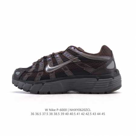 公司级 耐克 Nike 男女子休闲运动鞋 P-6000Premium 轻便舒适透气防滑缓震耐磨跑步鞋。P-6000 是一款植根于 2000 年代风格的混合款式， - 点击图像关闭