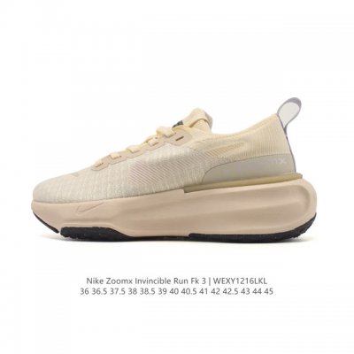 特价 耐克 Nike Zoomx Invincible Run Fk 3 机能风格运动鞋 厚底增高老爹鞋，最新一代的Invincible 第三代来了！首先鞋面采