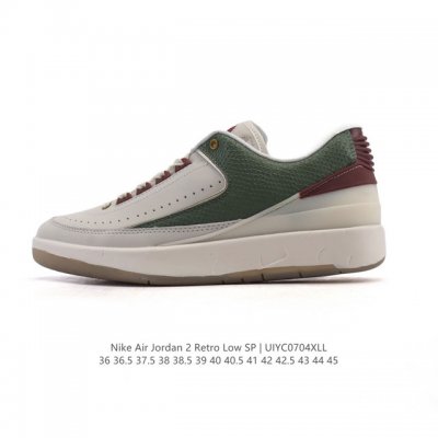 公司级 耐克 Nike Air Jordan 2 Retro Sp 乔丹2代Aj2代复古篮球鞋舒适运动鞋 醒目配色搭配经典细节，塑就 Aj2 复古造型。设计灵感