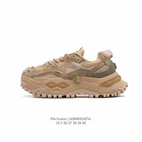公司级 斐乐 女老爹鞋 Fila Fusion 厚底增高百搭运动板鞋 意大利百年经典运动品牌，网红单品 小红书推荐爆款 Fila斐乐新款小白鞋斐乐潮牌文化街头风