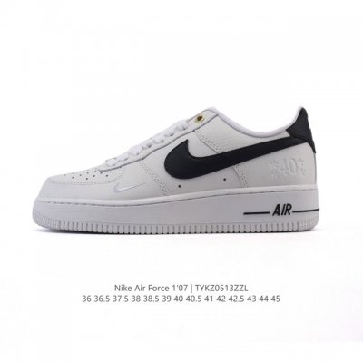 耐克 Nike Air Force 1 '07 Low 空军一号含气垫 小白鞋 低帮百搭厚底增高休闲运动板鞋。柔软、弹性十足的缓震性能和出色的中底设计，横跨复古