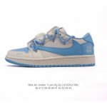 公司级 真标 耐克 Nike Air Jordan 1 Low Og Sp Military Blue Aj1乔1倒勾 解构绑带 双鞋带 2025年新款 蛇年新