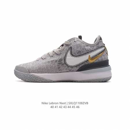 耐克 Nike Zoom Lebron NXXT GEN 全新配色耐克Lebron 勒布朗 詹姆斯战靴室内实战高帮运动飞织篮球鞋男子运动鞋 。鞋型整体轮廓与楦型 - 点击图像关闭