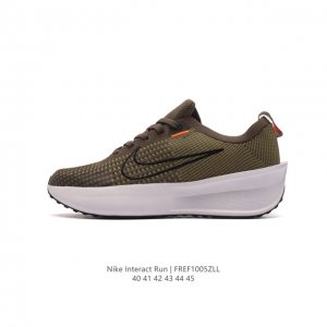 真标耐克 Nike Interact Run 马拉松 轻量休闲运动慢跑鞋 厚底增高老爹鞋 男女士运动鞋。兼顾了柔软、回弹、轻质、耐久四大特性。鞋子软弹轻质且贴合