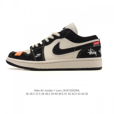 公司级 真标 耐克 乔丹Air Jordan 1 Low Aj1 乔1 乔丹1代Aj1 低帮复古文化休闲运动篮球鞋。该鞋款从 1985 年元年款汲取设计灵感，焕