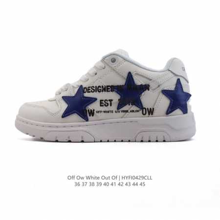 公司级 独家实拍Off-White Out Of Office 星星鞋 低帮系带时尚板鞋 厚底增高小白鞋 街头运动元素 双色设计 标志性Arrows图案标志性Z - 点击图像关闭