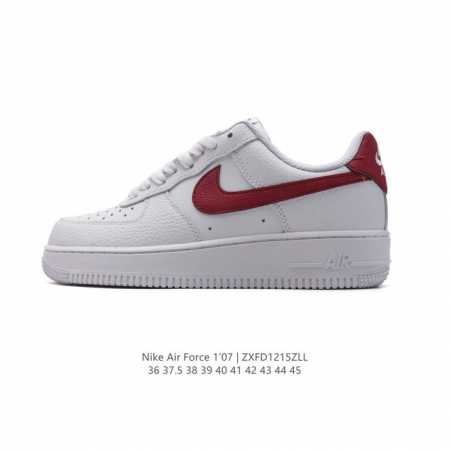耐克 Nike Air Force 1 '07 Low 空军一号含气垫 小白鞋 低帮百搭厚底增高休闲运动板鞋。柔软、弹性十足的缓震性能和出色的中底设计，横跨复古 - 点击图像关闭