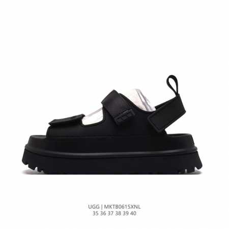 Ugg 女士凉鞋 新款上新啦 时尚百搭单品凉鞋沙滩鞋 魔术贴 一脚蹬凉拖鞋。潮流元素宽版弹力后跟带设计，在休闲拖鞋和舒适便鞋中任意切换。 尺码：35-40 编码 - 点击图像关闭