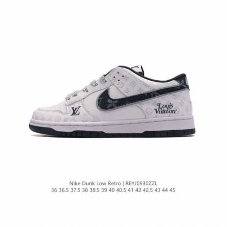 耐克nike Dunk Low 板鞋 Sb系列经典百搭休闲运动板鞋，路易威登联名 时尚滑板鞋。加厚鞋舌的填充，使舒适性大大提升，同时也更方便穿脱中底部分则加入了 - 点击图像关闭