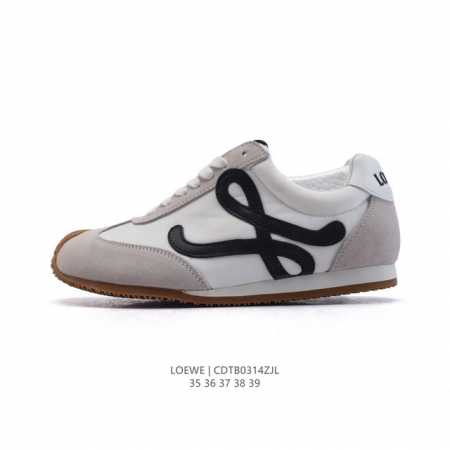 230 【新品公司级】Loewe/罗意威 Ballet Runner 皮革 简约圆头 系带 低帮板鞋 运动休闲鞋这双鞋是Loewe新发布的Ballet Runn - 点击图像关闭