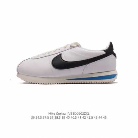 公司级 新款 耐克 Nk Classic Cortez Leather 阿甘复古初代皮革运动慢跑鞋。Nike Classic Cortez 鞋款是 Nike 元 - 点击图像关闭